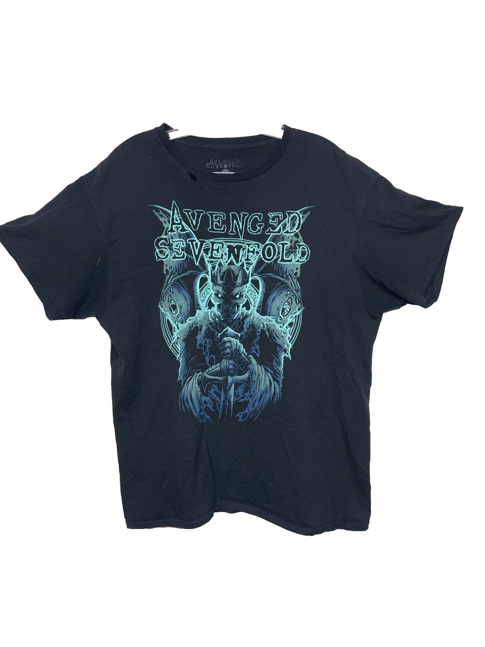 Avenged Sevenfold Hail To The King Tour Mens L T-shirt Distressed